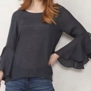 Lauren Conrad petal sleeve blouse